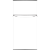 GE 11.6 cu. ft. Top-Freezer Refrigerator - White (GPE12FGKWW)