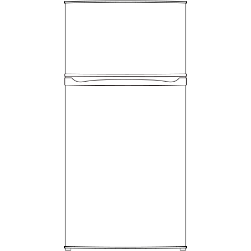 GE 11.6 cu. ft. Top-Freezer Refrigerator - Stainless Steel (GPE12FSKSB)