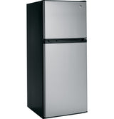 GE 24-Inch 11.6 cu. ft. Top-Freezer Refrigerator - Stainless Steel (GPE12FSKSB)