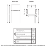 GE 24-Inch 11.6 cu. ft. Top-Freezer Refrigerator - Stainless Steel (GPE12FSKSB)