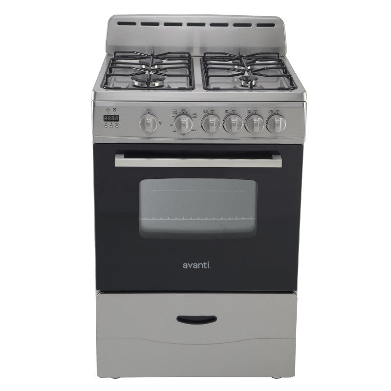 AVANTI  Avanti 24" Compact Gas Range Oven - Black (GR2415CB)