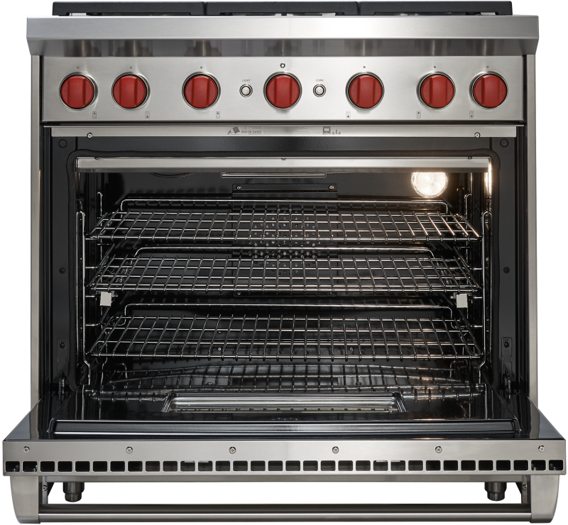 Wolf 36" Gas Range - 6 Burners - Stainless Steel (GR366LP)