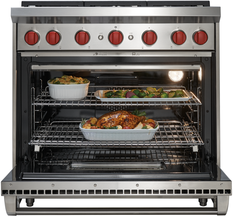 Wolf 36" Gas Range - 6 Burners - Stainless Steel (GR366LP)