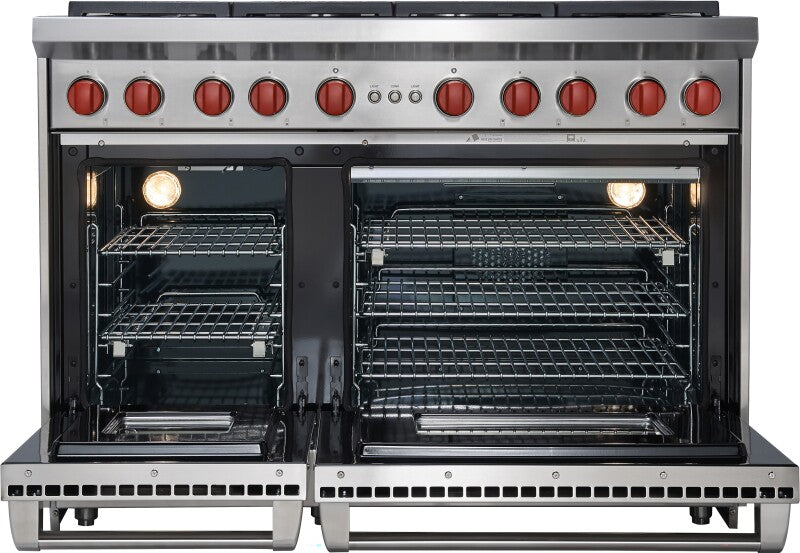 Wolf 48" Gas Range - 4 Burners, Infrared Charbroiler and Infrared Griddle - Stainless Steel (GR484CG)