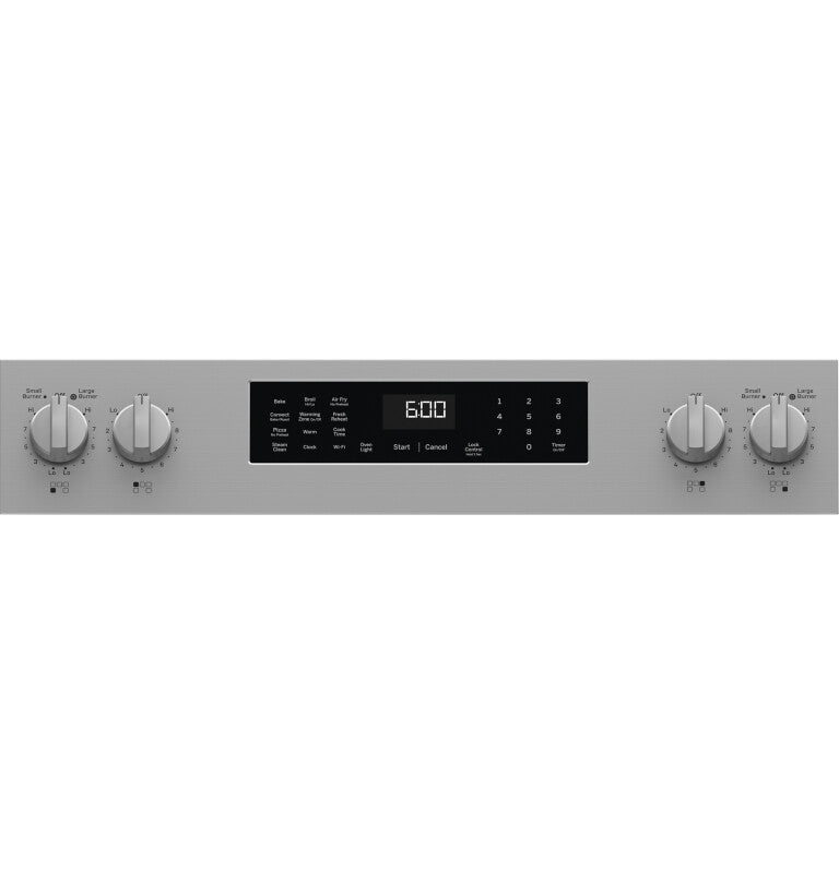 GE 30" Free-Standing Electric Convection Range with No Preheat Air Fry and EasyWash Oven Tray - Stainless Steel (GRF600AVSS)