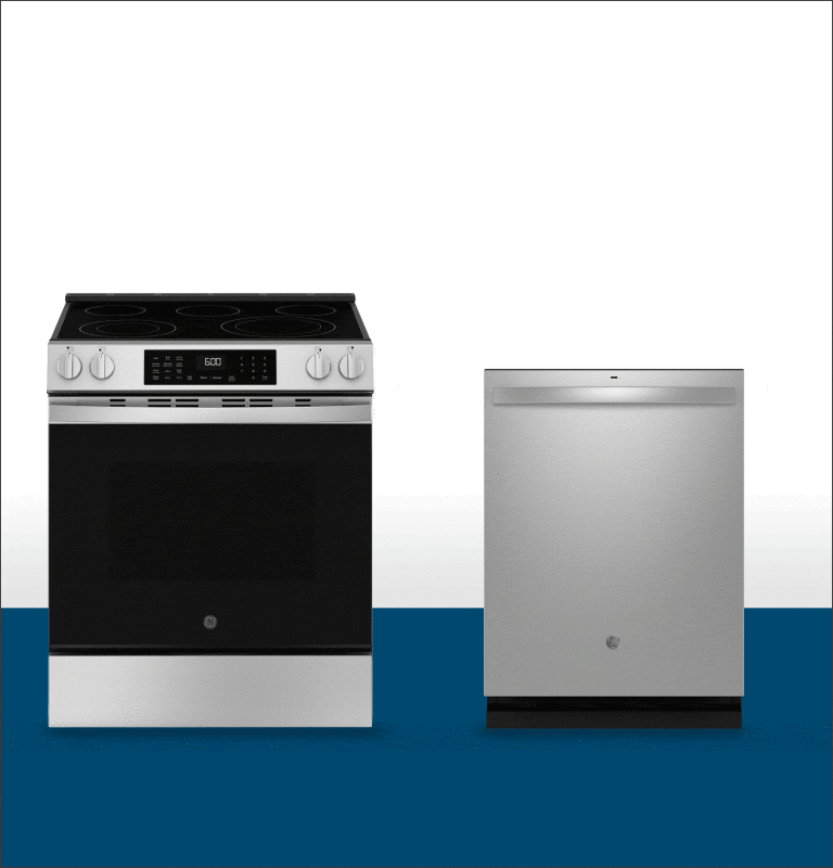GE 30" Free-Standing Electric Convection Range with No Preheat Air Fry and EasyWash Oven Tray - Stainless Steel (GRF600AVSS)