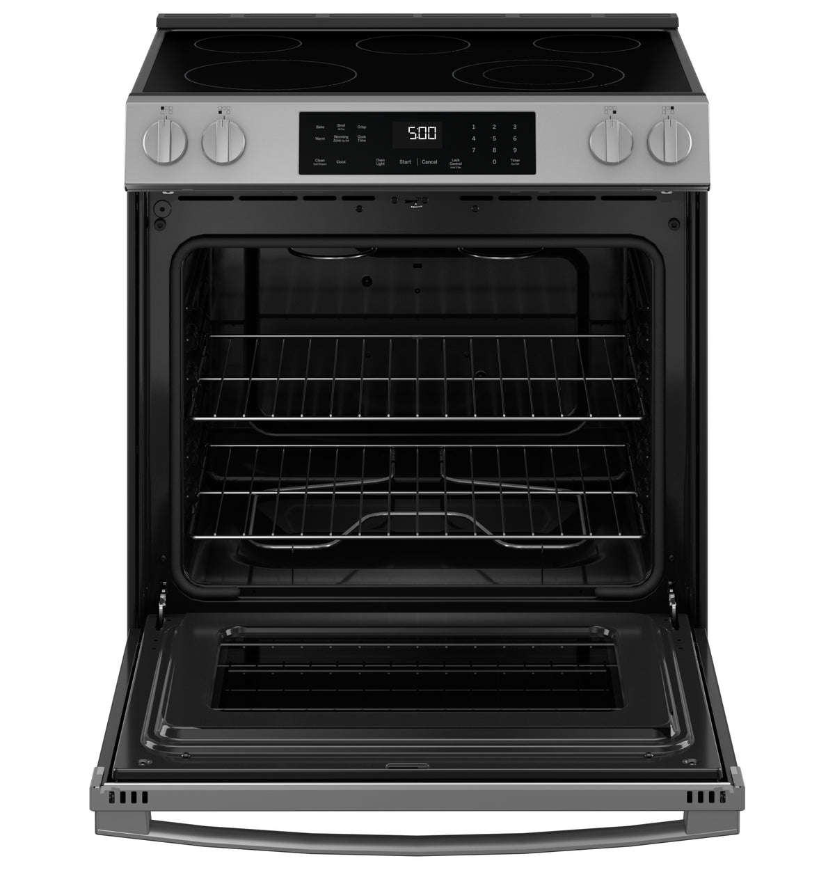 GE  30" Slide-In Electric Range with Crisp Mode - Stainless Steel (GRS500PVSS)