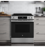 GE  Ge® Energy Star® 30" Slide-in Electric Range With Crisp Mode - Stainless Steel (GRS500PVSS)