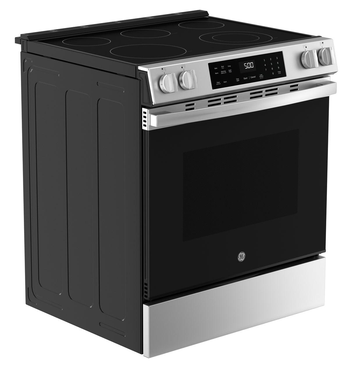 GE  30" Slide-In Electric Range with Crisp Mode - Stainless Steel (GRS500PVSS)