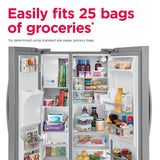 Frigidaire Gallery 25.6 Cu. Ft. 36" Standard Depth Side by Side Refrigerator - Stainless Steel (GRSS2652AF)