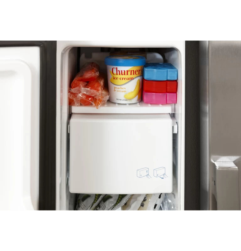 GE 23.0 Cu. Ft. Side-By-Side Refrigerator - Gray (GSE23GYPFS)