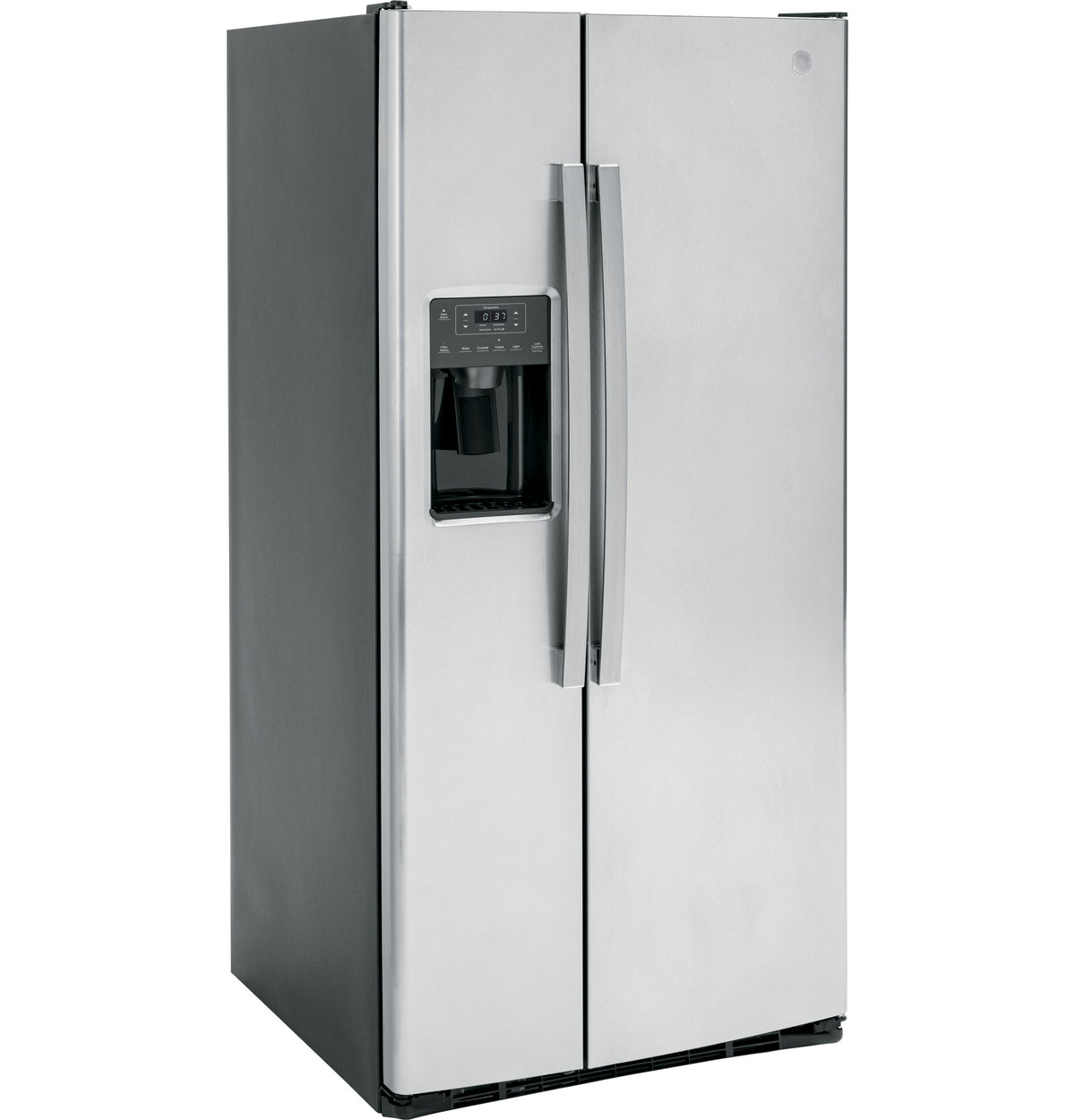 GE  23.0 Cu. Ft. Side-By-Side Refrigerator - Fingerprint Resistant Stainless (GSE23GYPFS)