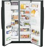 GE 25.3 Cu. Ft. Side-By-Side Refrigerator - Black (GSE25GGPBB)
