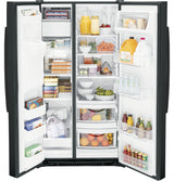 GE 25.3 Cu. Ft. Side-By-Side Refrigerator - Black (GSE25GGPBB)
