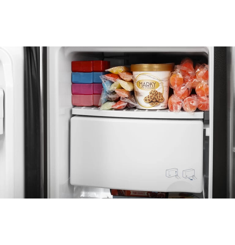 GE 25.3 Cu. Ft. Side-By-Side Refrigerator - Gray (GSE25GYPFS)
