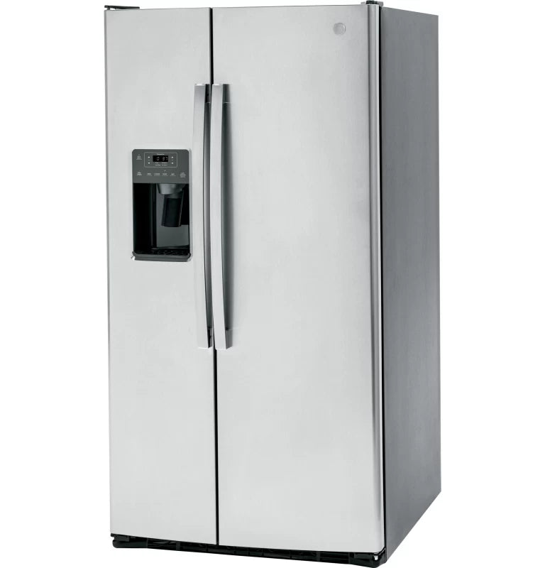 GE 25.3 Cu. Ft. Side-By-Side Refrigerator - Gray (GSE25GYPFS)
