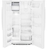 GE 25.3 Cu. Ft. Side-By-Side Refrigerator - White (GSS25GGPWW)