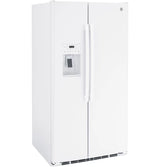 GE 25.3 Cu. Ft. Side-By-Side Refrigerator - White (GSS25GGPWW)