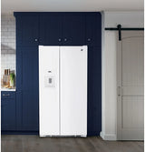 GE 25.3 Cu. Ft. Side-By-Side Refrigerator - White (GSS25GGPWW)