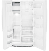 GE 25.3 Cu. Ft. Side-By-Side Refrigerator - White (GSS25GGPWW)