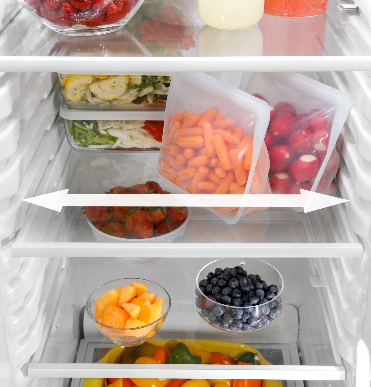 GE  25.3 Cu. Ft. Side-By-Side Refrigerator - White (GSS25GGPWW)