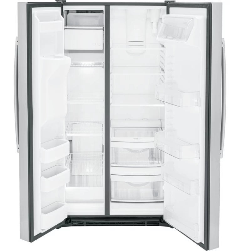 GE 25.3 Cu. Ft. Side-By-Side Refrigerator - Gray (GSS25GYPFS)