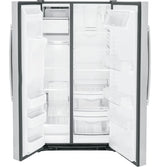 GE 25.3 Cu. Ft. Side-By-Side Refrigerator - Gray (GSS25GYPFS)