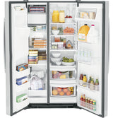 GE  25.3 Cu. Ft. Side-By-Side Refrigerator - Fingerprint Resistant Stainless (GSS25GYPFS)