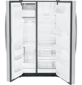 GE  25.3 Cu. Ft. Side-By-Side Refrigerator - Fingerprint Resistant Stainless (GSS25GYPFS)