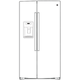 GE 25.3 Cu. Ft. Side-By-Side Refrigerator - Stainless Steel (GSS25GYPFS)
