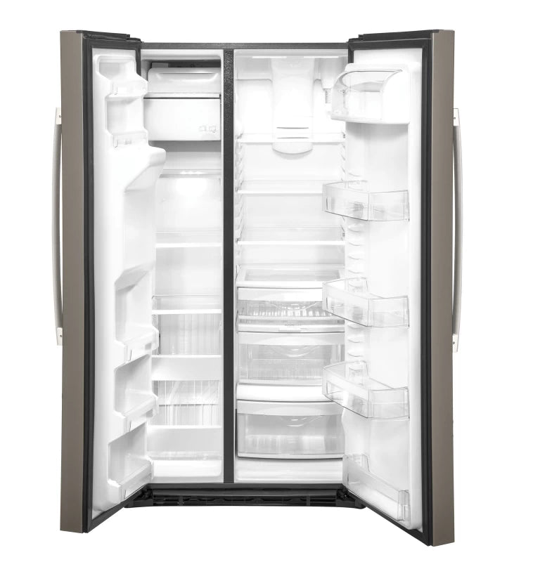 GE 25.1 Cu. Ft. Side-By-Side Refrigerator - Slate (GSS25IMNES)