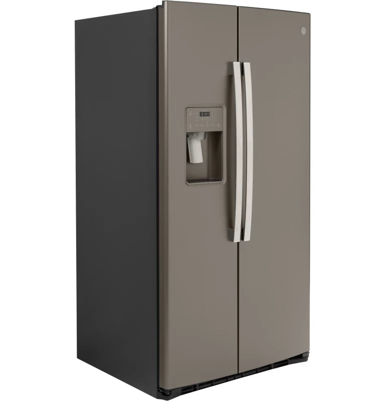 GE 25.1 Cu. Ft. Side-By-Side Refrigerator - Slate (GSS25IMNES)