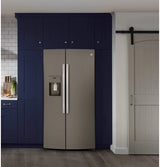 GE 25.1 Cu. Ft. Side-By-Side Refrigerator - Slate (GSS25IMNES)