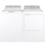 GE  7.2 cu. ft. Capacity aluminized alloy drum Gas Dryer with Sensor Dry - White on White with Silver Backsplash (GTD45GASJWS)