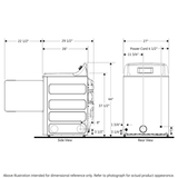 GE  7.2 cu. ft. Capacity aluminized alloy drum Gas Dryer with Sensor Dry - White on White with Silver Backsplash (GTD45GASJWS)