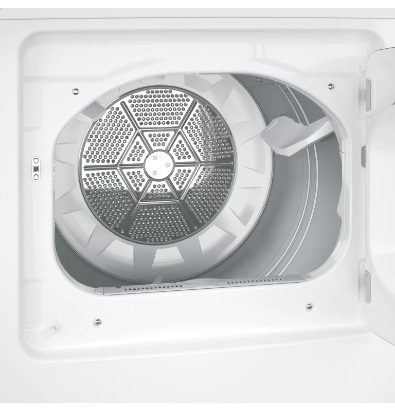 GE 7.2 cu. ft. Capacity aluminized alloy drum Gas Dryer with Sensor Dry - White (GTD45GASJWS)