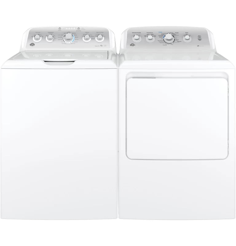 GE 7.2 cu. ft. Capacity aluminized alloy drum Gas Dryer with Sensor Dry - White (GTD45GASJWS)