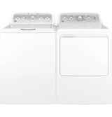 GE 7.2 cu. ft. Capacity aluminized alloy drum Gas Dryer with Sensor Dry - White (GTD45GASJWS)