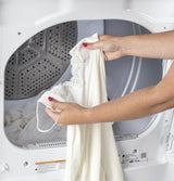 GE 7.2 cu. ft. Capacity aluminized alloy drum Gas Dryer with Sensor Dry - White (GTD45GASJWS)