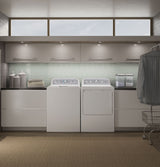 GE 7.2 cu. ft. Capacity aluminized alloy drum Gas Dryer with Sensor Dry - White (GTD45GASJWS)