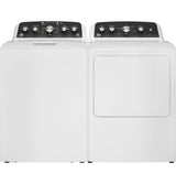 GE  7.2 cu. ft. Capacity Gas Dryer with Up To 120 ft. Venting and Extended Tumble - White with Matte Black Backsplash (GTD48GASWWB)