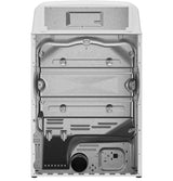 GE  7.2 cu. ft. Capacity Gas Dryer with Up To 120 ft. Venting and Extended Tumble - White with Matte Black Backsplash (GTD48GASWWB)