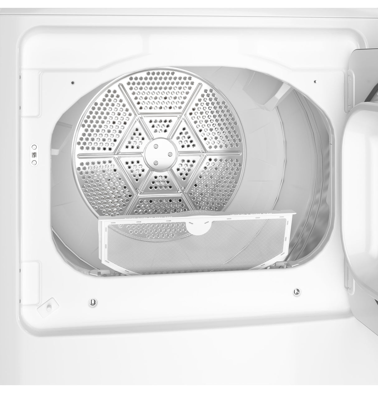 GE  7.2 cu. ft. Capacity Gas Dryer with Up To 120 ft. Venting and Extended Tumble - White with Matte Black Backsplash (GTD48GASWWB)