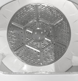 GE  7.2 cu. ft. Capacity Gas Dryer with Up To 120 ft. Venting and Extended Tumble - White with Matte Black Backsplash (GTD48GASWWB)