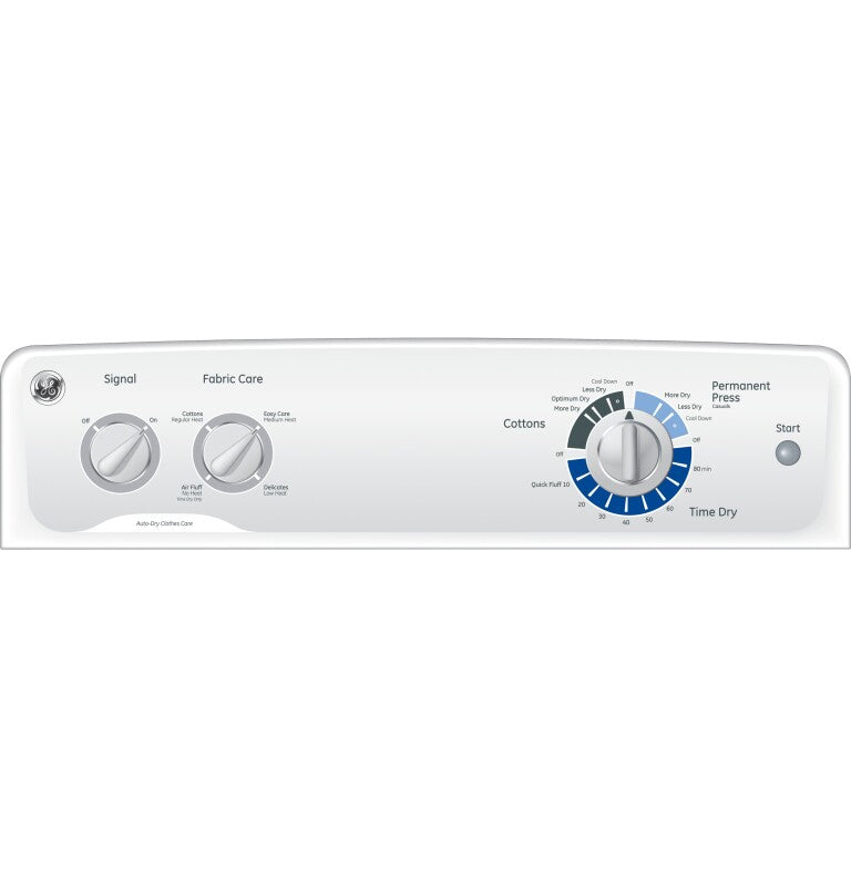 GE 6.8 cu. ft. capacity Dura Drum electric dryer -  (GTDP200EFWS)