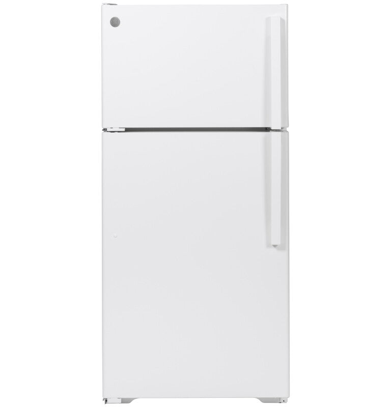 GE 28-Inch 15.6 Cu. Ft. Top-Freezer Refrigerator - White (GTE16DTNLWW)
