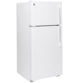 GE 28-Inch 15.6 Cu. Ft. Top-Freezer Refrigerator - White (GTE16DTNLWW)