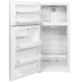 GE 28-Inch 15.6 Cu. Ft. Top-Freezer Refrigerator - White (GTE16DTNLWW)