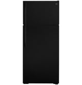 GE 28-Inch 17.5 Cu. Ft. Top-Freezer Refrigerator - Black (GTE18GTNRBB)