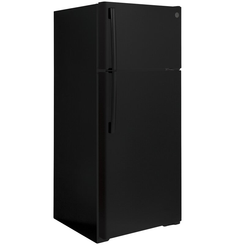 GE 28-Inch 17.5 Cu. Ft. Top-Freezer Refrigerator - Black (GTE18GTNRBB)